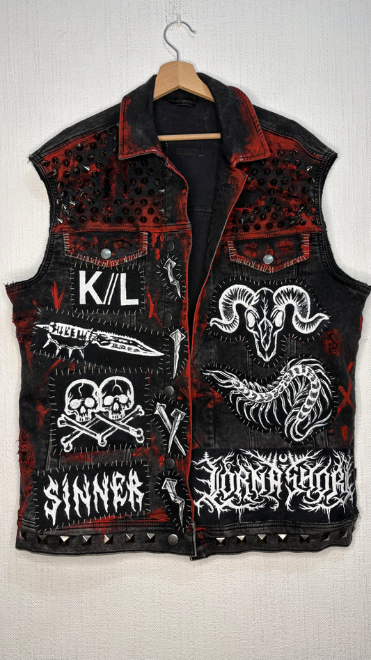 Custom "Kid of Darkness" Deathcore Battle Vest
