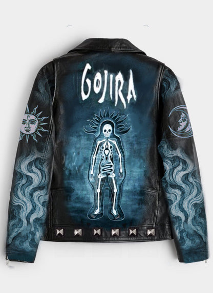 Custom Gojira Eco-Leather Jacket for Flora