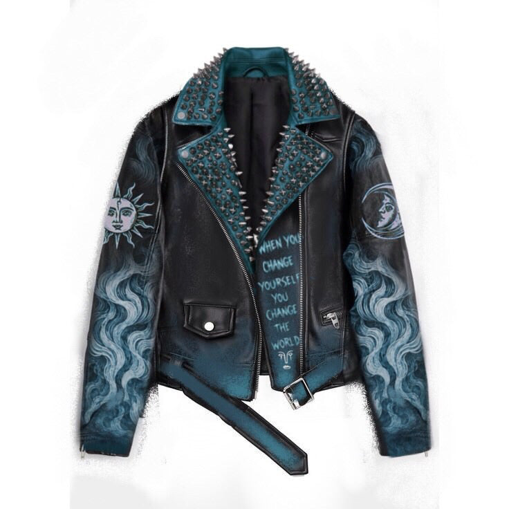 Custom Gojira Eco-Leather Jacket for Flora