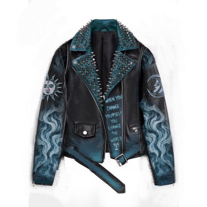 Custom Gojira Eco-Leather Jacket for Flora