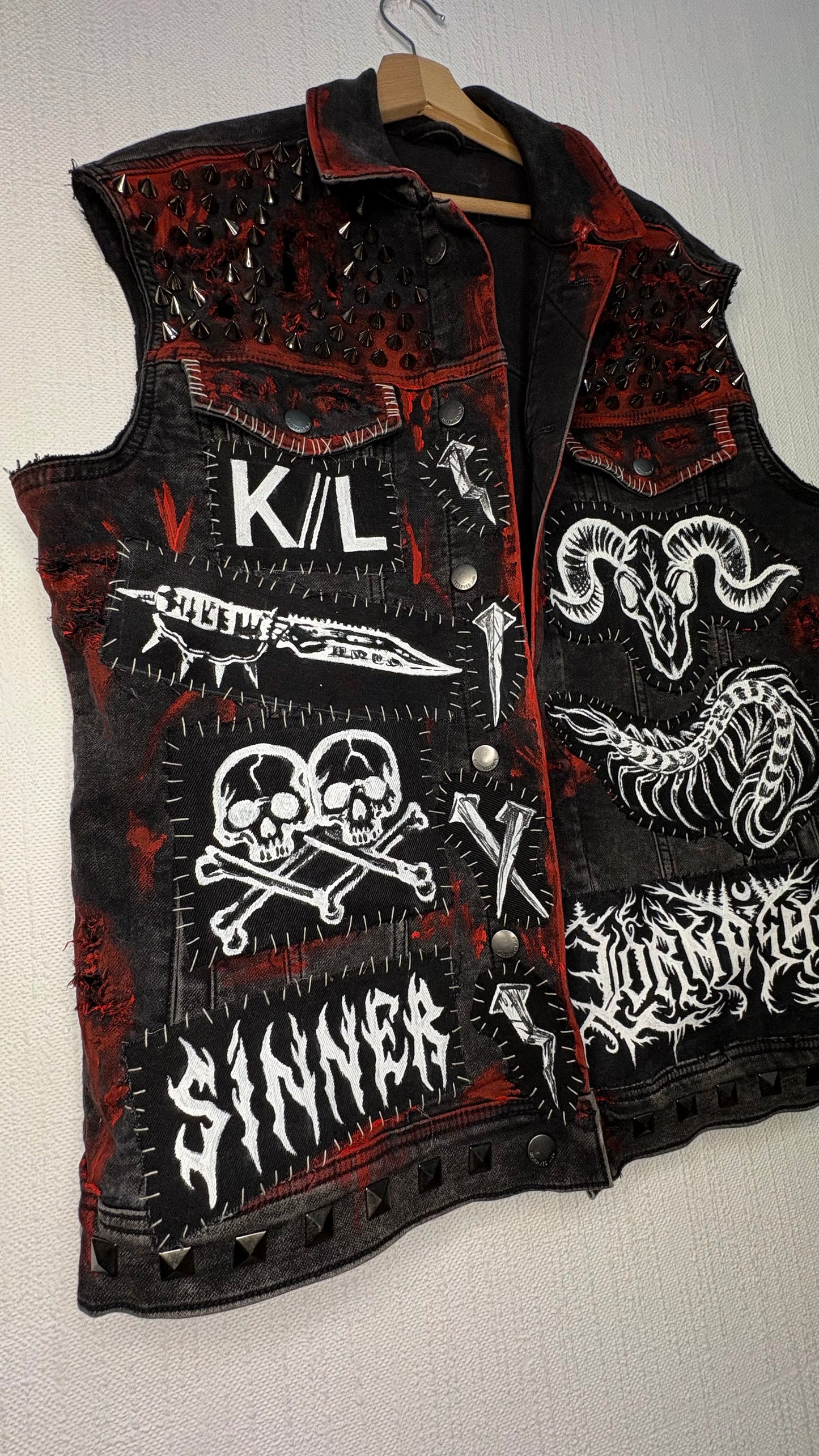 Custom "Kid of Darkness" Deathcore Battle Vest