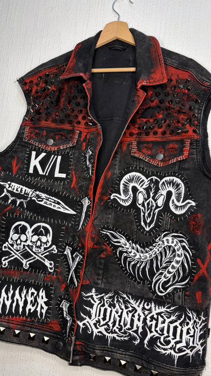 Custom "Kid of Darkness" Deathcore Battle Vest
