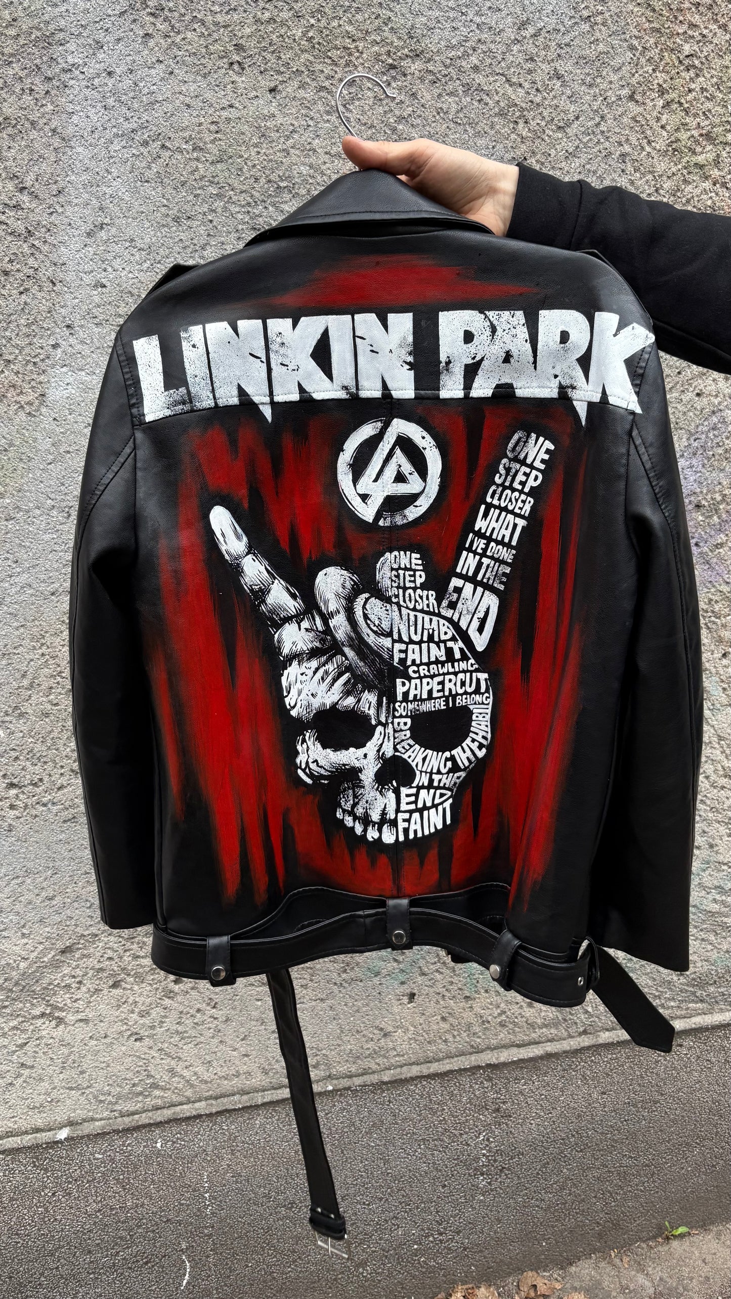 Custom Linkin Park "Tracklist Skull" Jacket