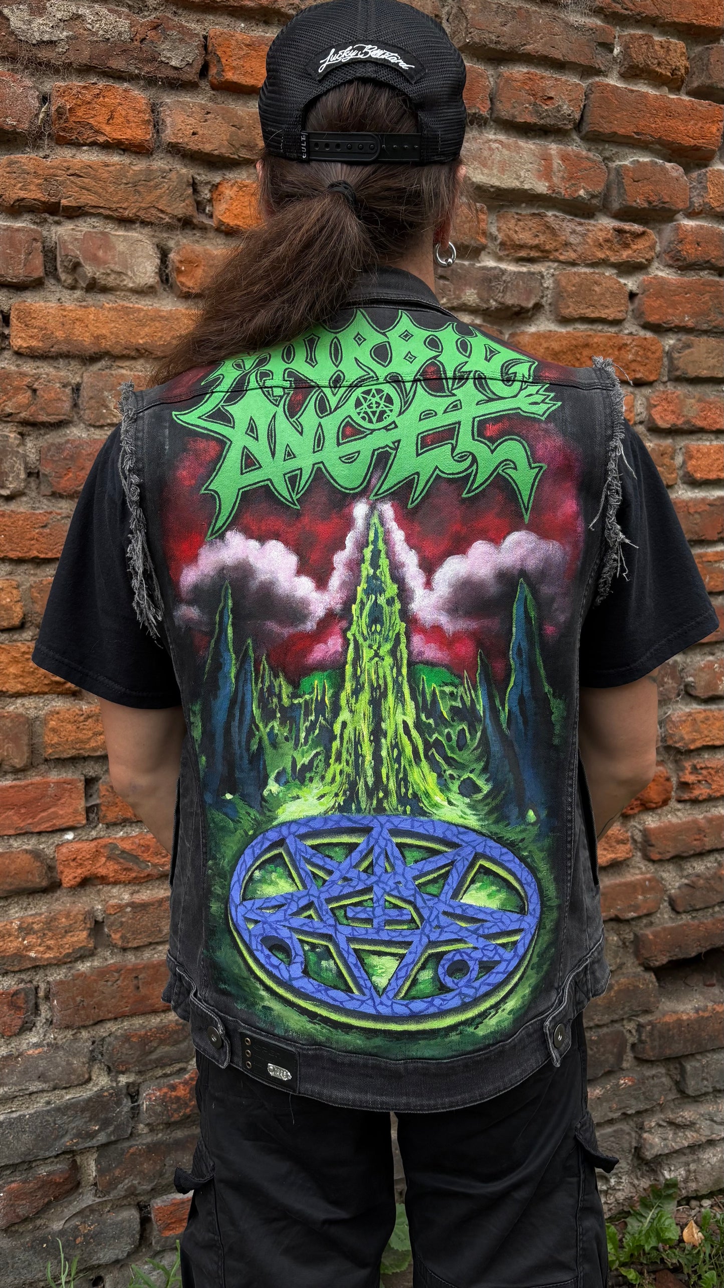 Custom Morbid Angel 'Altars of Madness' Denim Vest