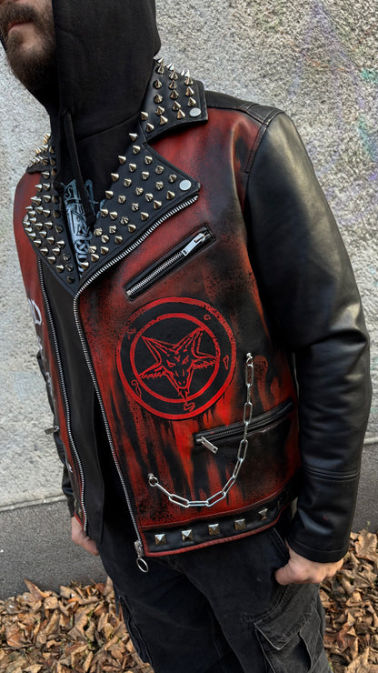 Custom Hand-Painted Jacket — Bathory "Black Metal Hordes" Edition