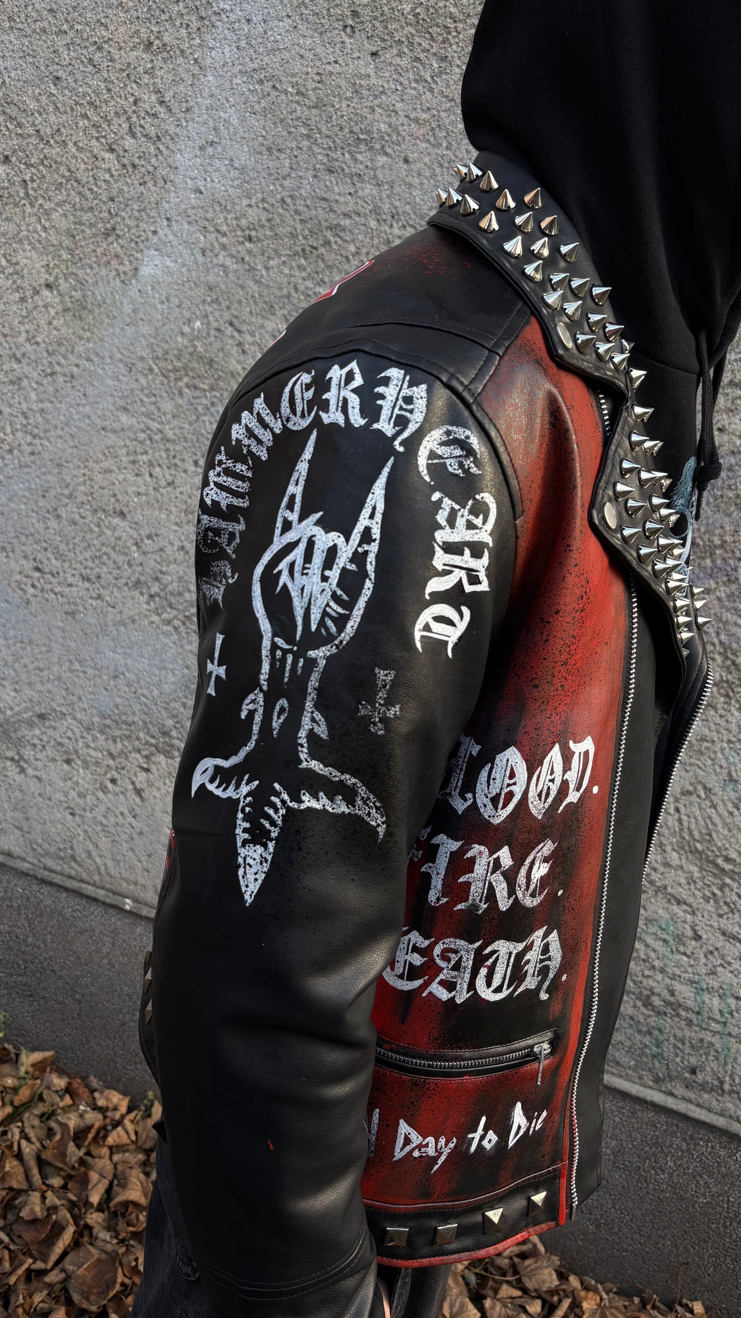 Custom Hand-Painted Jacket — Bathory "Black Metal Hordes" Edition