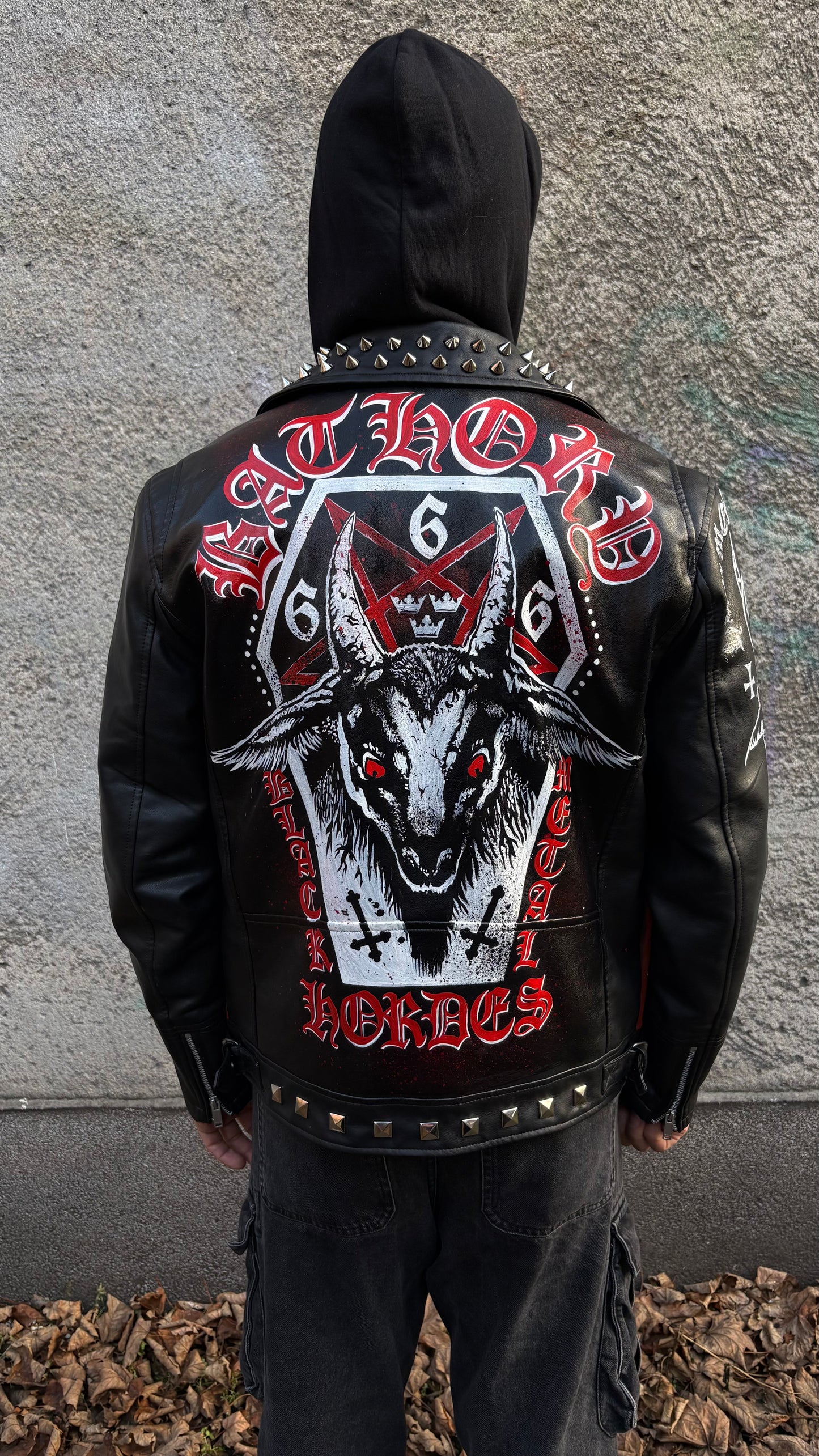 Custom Hand-Painted Jacket — Bathory "Black Metal Hordes" Edition