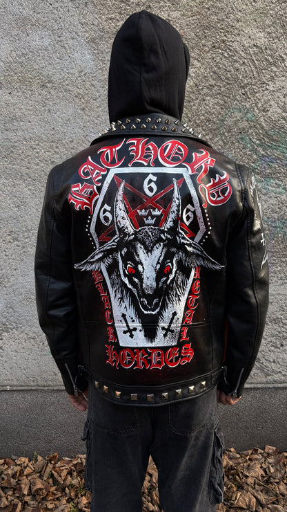 Custom Hand-Painted Jacket — Bathory "Black Metal Hordes" Edition