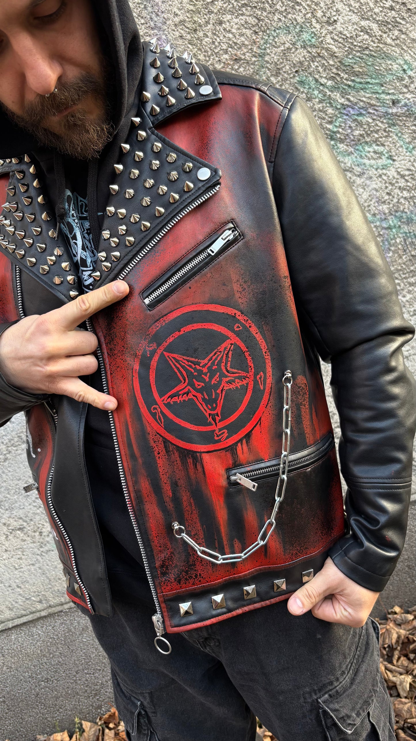 Custom Hand-Painted Jacket — Bathory "Black Metal Hordes" Edition