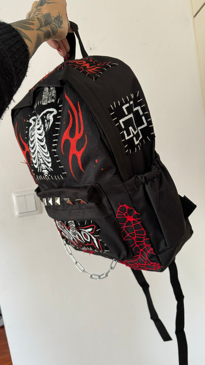 «People = Shit» Dark Graphic Nu-Metal Backpack