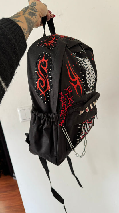 «People = Shit» Dark Graphic Nu-Metal Backpack