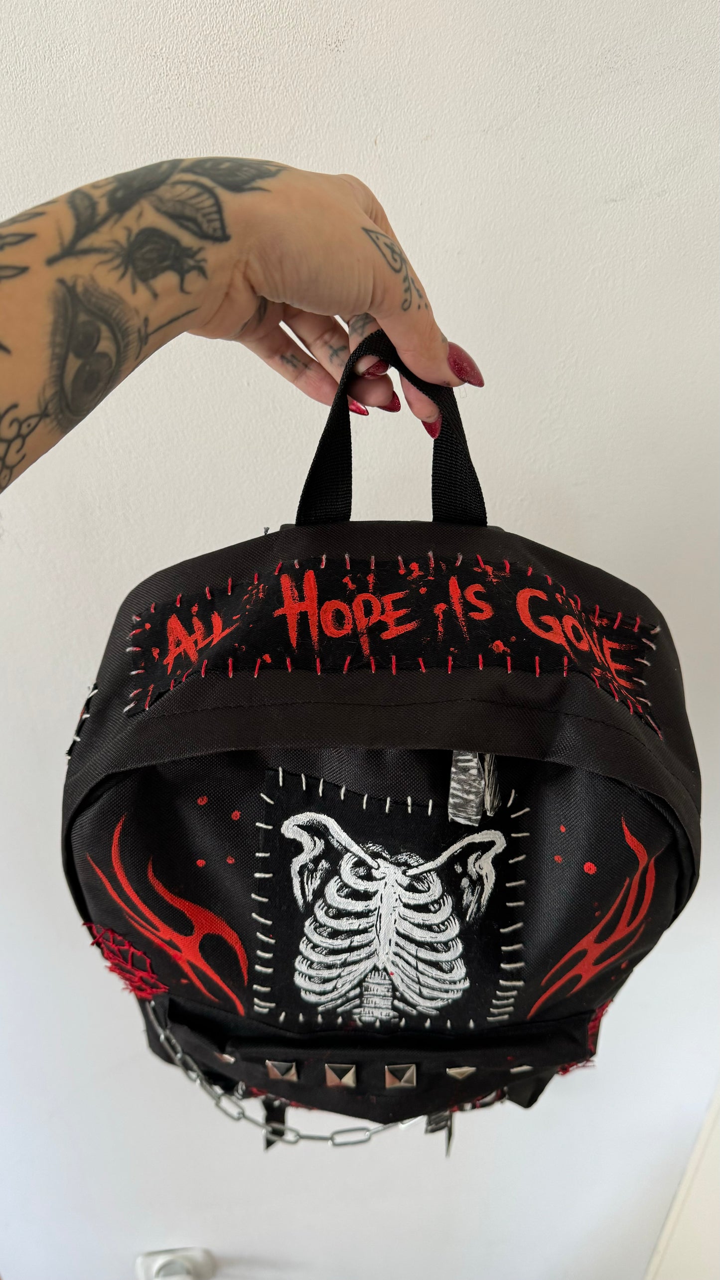 «People = Shit» Dark Graphic Nu-Metal Backpack