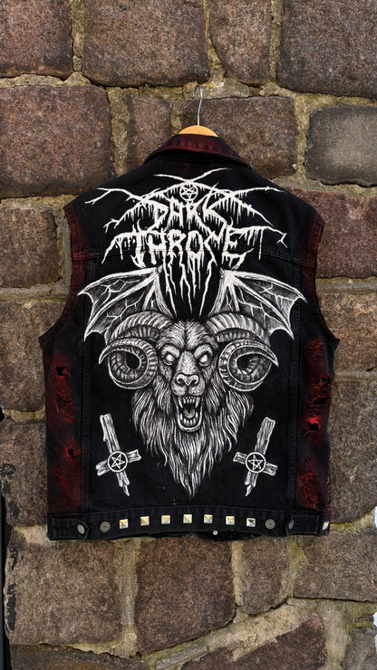 Hand-Painted "Black Metal" Battle Vest (Darkthrone / Mayhem / Immortal)