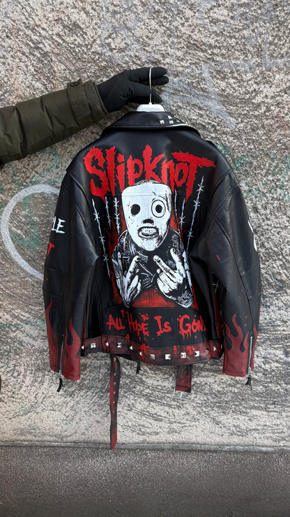 «IOWA REBEL» – HAND-PAINTED CUSTOM SLIPKNOT TRIBUTE JACKET