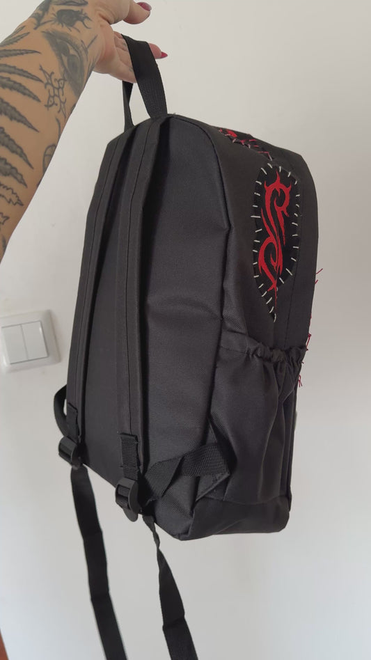 «People = Shit» Dark Graphic Nu-Metal Backpack