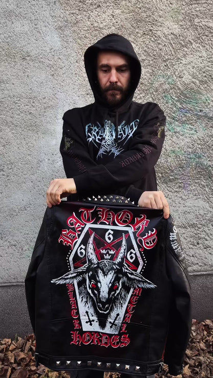 Custom Hand-Painted Jacket — Bathory "Black Metal Hordes" Edition