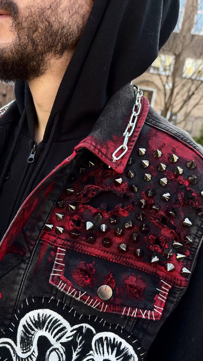 Custom "Kid of Darkness" Deathcore Battle Vest